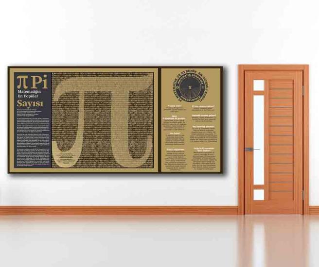 Matematiğin En Popüler Sayısı Pi Okul Posteri