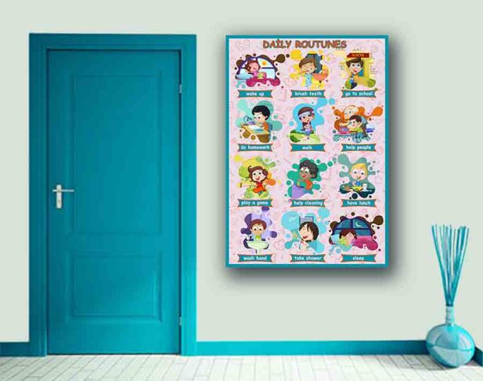 Daily Routines School Poster