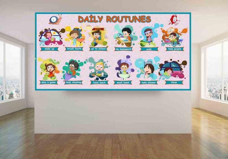Daily Routines School Poster