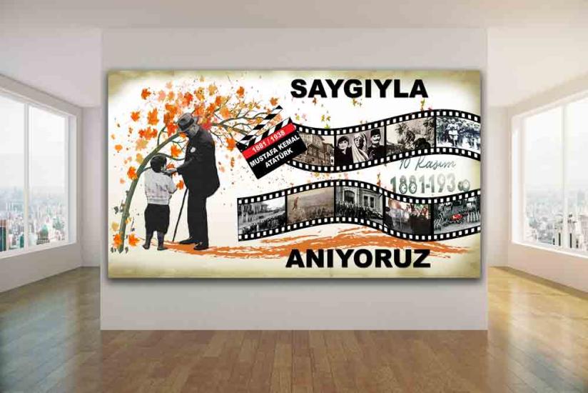 10 Kasım Atatürkü Anma Okul Posteri