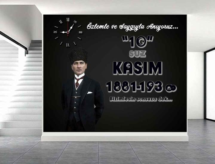 Atatürk’ü Anma 10 Kasım Okul Posteri
