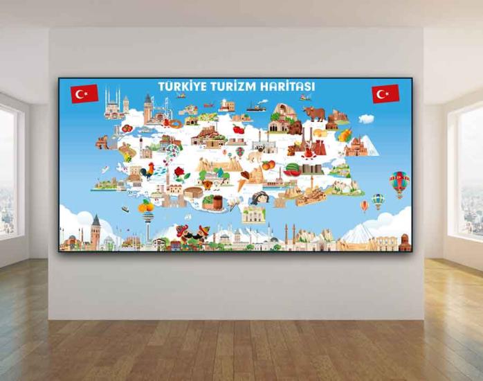Türkiye Turizm Haritası Okul Posteri