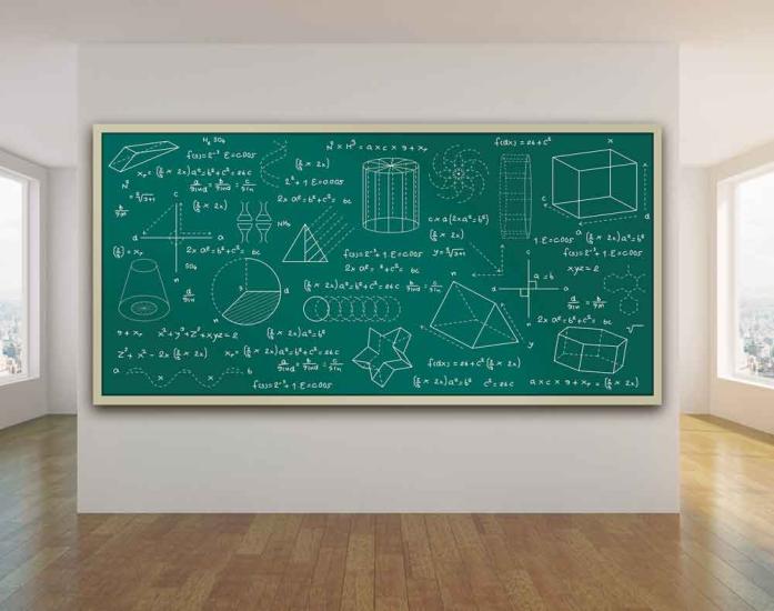 Matematiksel Formüller Okul Posteri