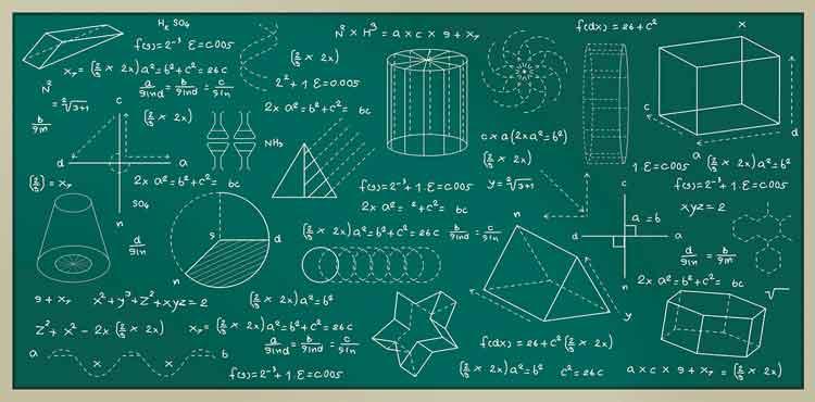 Matematiksel Formüller Okul Posteri