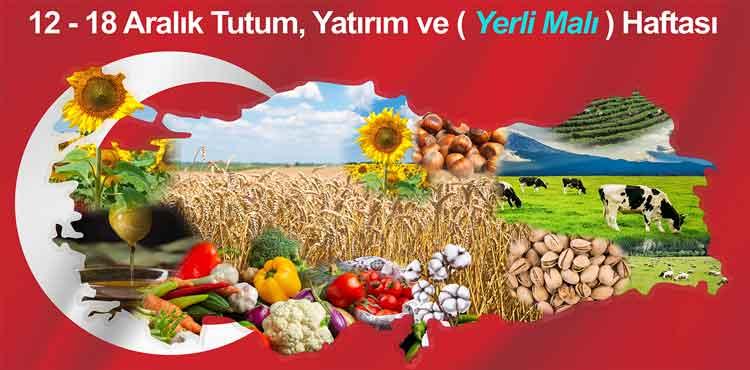 12 18 Aralık Tutum Yatırım ve Yerli Malı Haftası Panosu Okul Posteri