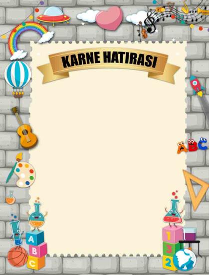 Karne Hatırası Okul Posteri