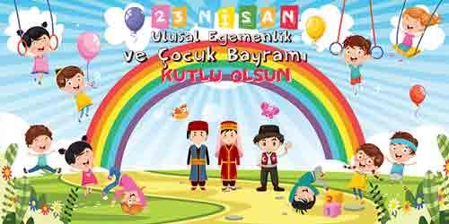 23 Nisan Okul Panosu Posteri