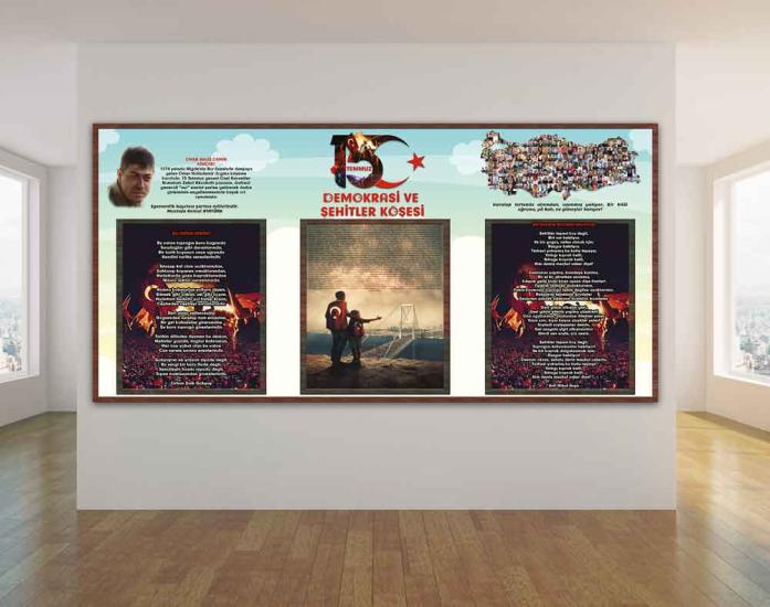 15 Temmuz Köşesi Okul Posteri