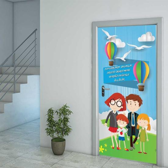 Öğretmenler Odası Kapı Giydirme