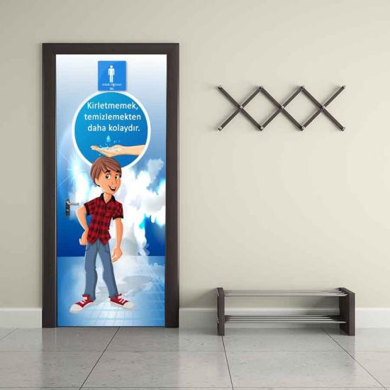 Erkek Öğrenci Tuvaleti Kapı Giydirme