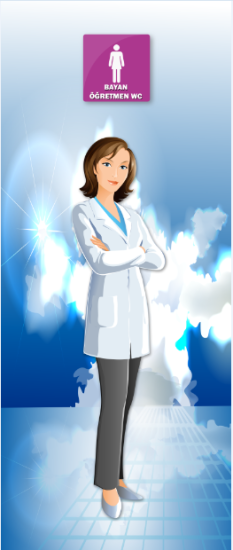 Bayan Öğretmen Tuvaleti Kapı Giydirme