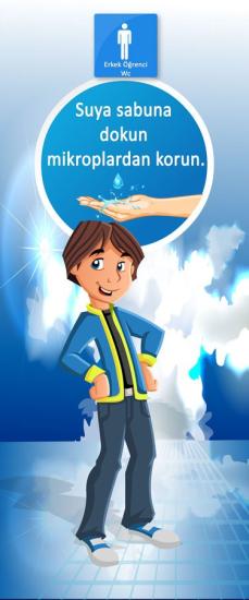 Erkek Öğrenci Tuvaleti Kapı Giydirme