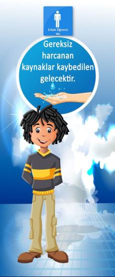 Erkek Öğrenci Tuvaleti Kapı Giydirme