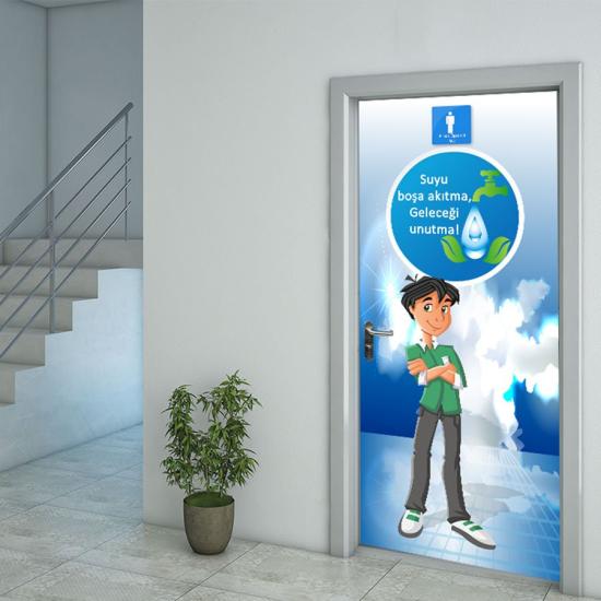 Erkek Öğrenci Tuvaleti Kapı Giydirme