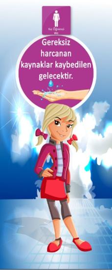 Kız Öğrenci Tuvaleti Kapı Giydirme