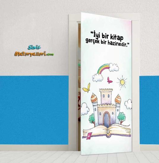 İyi bir kitap Gerçek Bir Hazinedir Kapı Giydirme