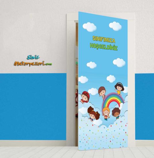 Sınıfımıza Hoşgeldiniz İlkokul Kapı Giydirme
