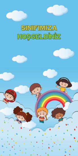 Sınıfımıza Hoşgeldiniz İlkokul Kapı Giydirme