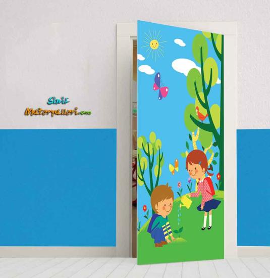 İlkokul Sınıf Kapısı Giydirme