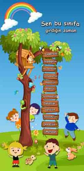 Sen Bu Sınıfa Girdiğin Zaman Kapı Giydirmesi