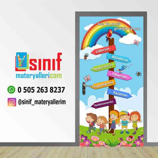 Sen Bu Sınıfa Girdiğin Zaman Okul Kapı Giydirmesi