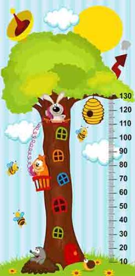 Anaokulu Boy Ölçerli Kapı Giydirmesi