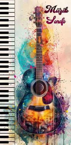 Müzik Sınıfı Kapı Giydirme