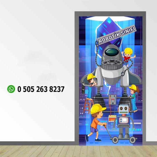 Robotik Sınıfı Kapı Giydirme
