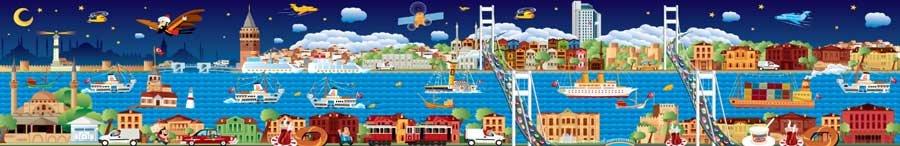 İstanbul İlustrasyon Kiriş Yazısı
