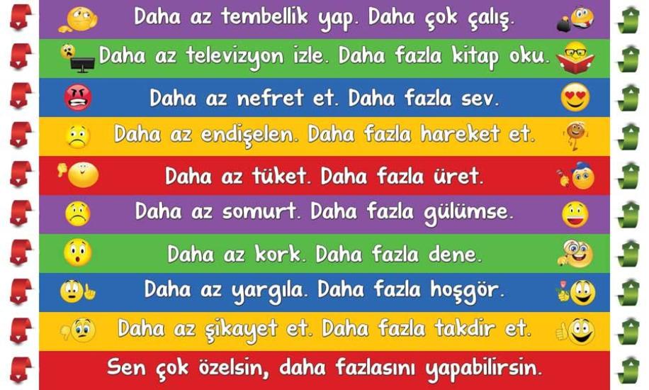 Sen Çok Özelsin Merdiven Yazıları