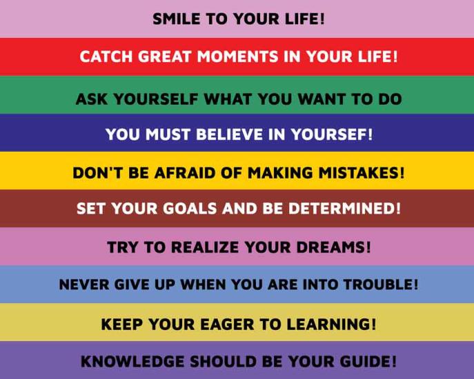 İngilizce Merdiven Yazıları