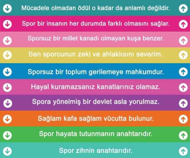 Beden Eğitimi Ve Spor Merdiven Yazıları