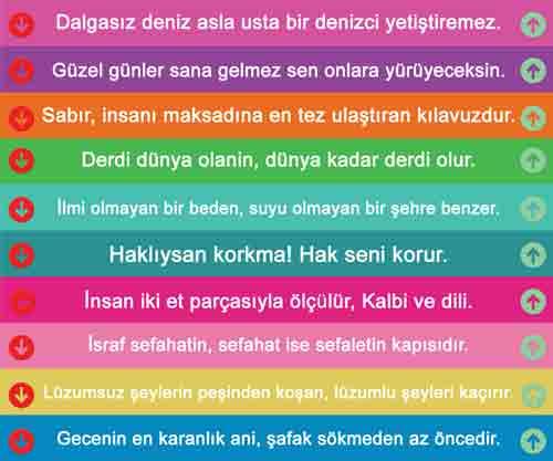 Güzel Sözler Merdiven Yazıları