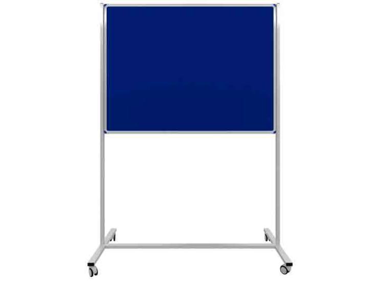 Kumaş Kaplı Pano Tekerlekli Ayaklı Sabit Tek Taraflı