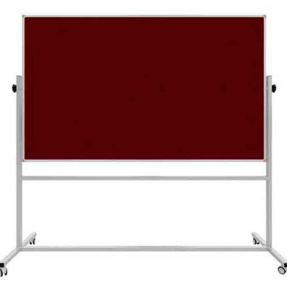 Kumaş Kaplı Çift Taraflı Mobil Pano