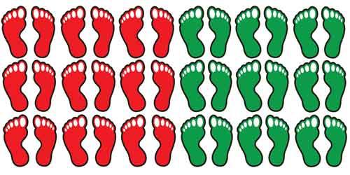 Okul Zemini İçin Ayak İzleri