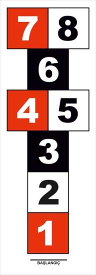 Seksek Oyunu Vinil (branda) - Yönergeye Uygun