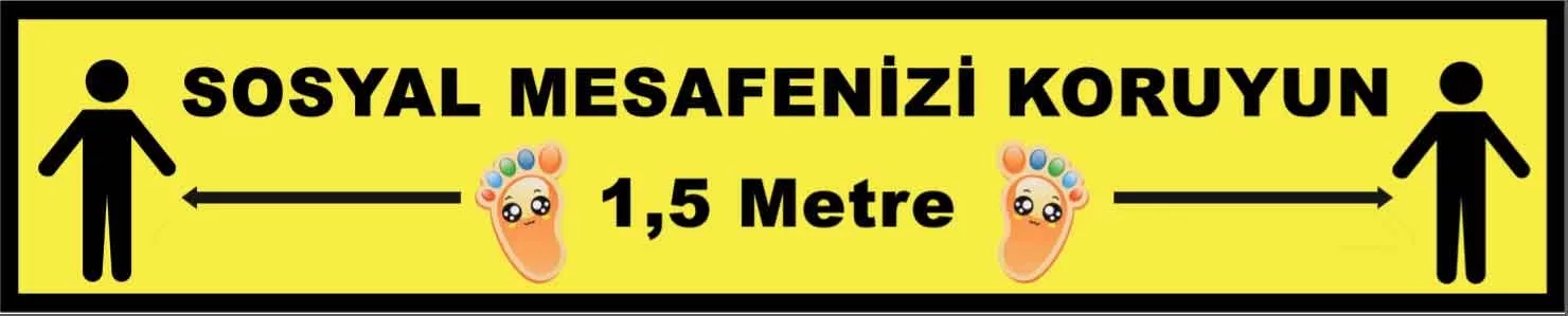 Sosyal Mesafenizi Koruyun Sosyal Mesafe Bandı