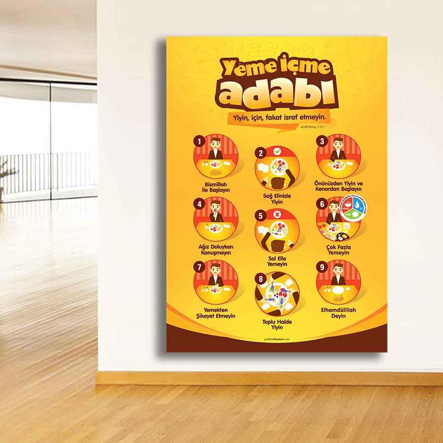 Yeme İçme Adabı İmam Hatip Poster