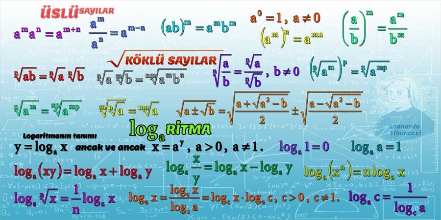Üslü Sayılar Logaritma Okul Duvar Görseli