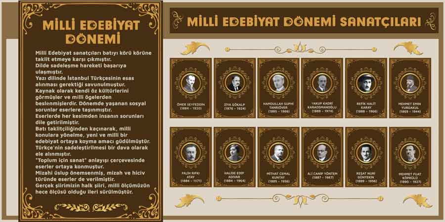 Milli Edebiyat Okul Posteri