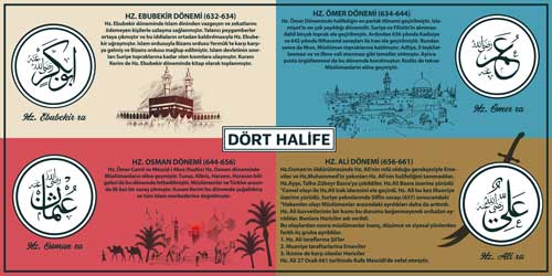 Dört Halife Dönemi Okul Posteri