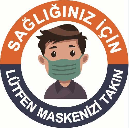 Korona Virüs Sosyal Mesafe Etiketi