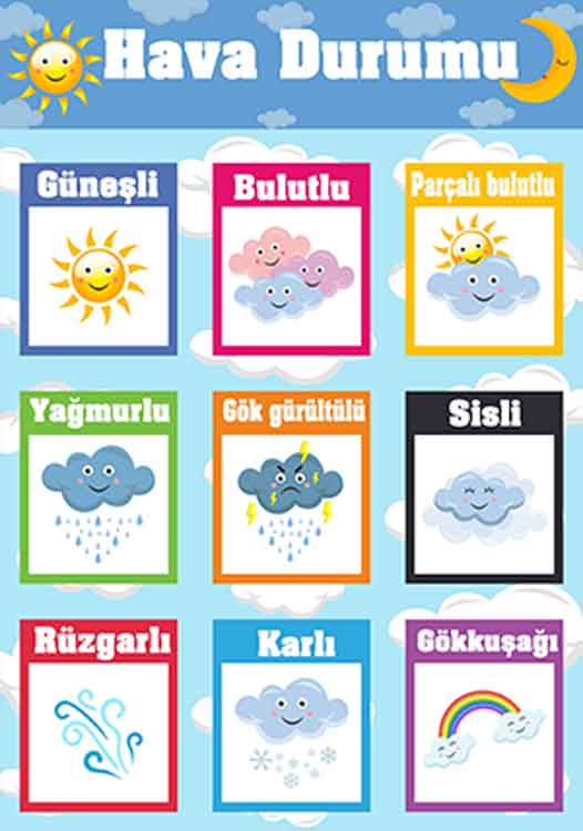 Hava Durumu Okul Posteri