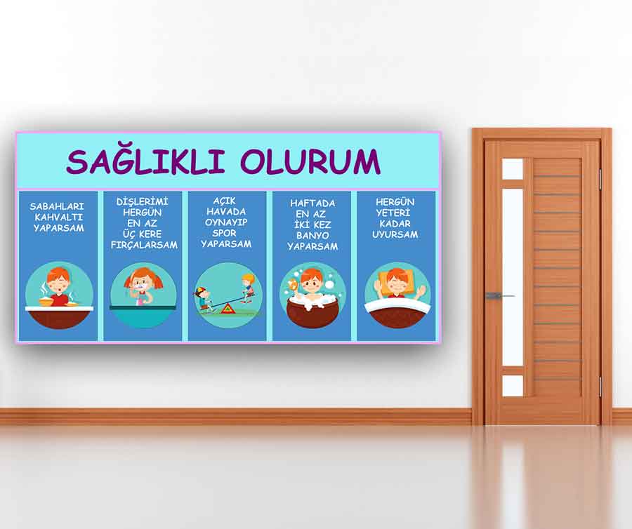 Sağlıklı Olurum Okul Posteri