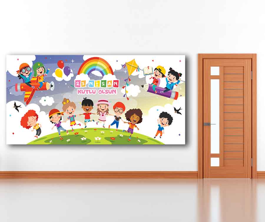 23 Nisan Okul Panosu Posteri