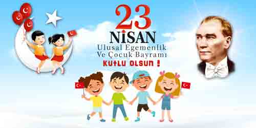 23 Nisan Okul Panosu Posteri