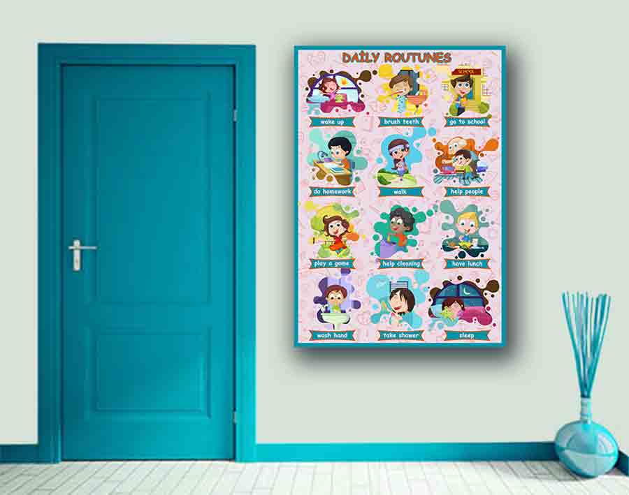 Daily Routines School Poster