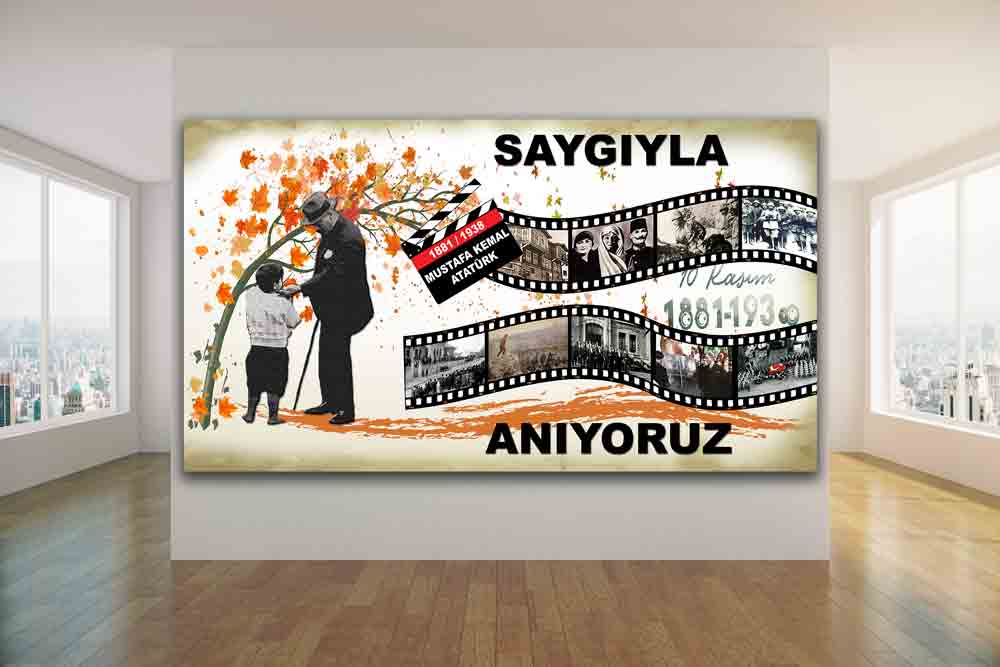 10 Kasım Atatürkü Anma Okul Posteri