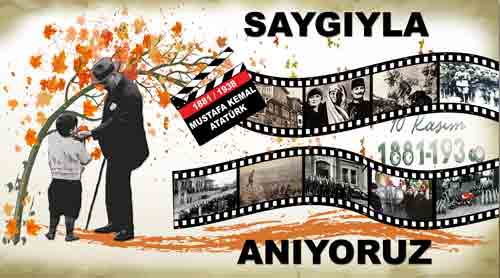 10 Kasım Atatürkü Anma Okul Posteri